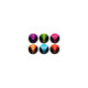 4008 Colors of Rock'n'Roll 1 Buttons