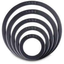 PORT HOLES Anello di rinforzo da 6" Nero - PRTHLBL61