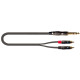 ITST/JS2RCA-2 Cavo Jack 6.3 TRS Stereo / 2x Spina Phono RCA 2 mt
