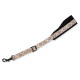 MP27-001 Tracolla per sax Plaid Tan Black Red 2 3/8"