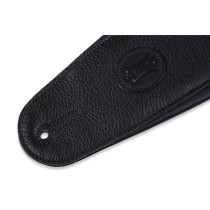 MSSB2-4-BLK Tracolla per basso in pelle Signature Black On Black 4 1/2"