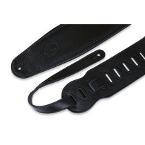 MSSB2-4-BLK Tracolla per basso in pelle Signature Black On Black 4 1/2"