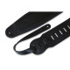 MSSB2-4-BLK Tracolla per basso in pelle Signature Black On Black 4 1/2"