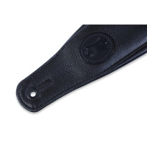 MSSB2-BLK Tracolla per basso in pelle Signature Black On Black 3"