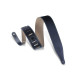 DM17-BLK Tracolla in pelle pieno fiore Black 2 1/2"