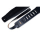 DM1PD-BLK Tracolla in pelle pieno fiore Black 3"