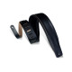 DM1PD-XL-BLK Tracolla XL in pelle pieno fiore Black 3"