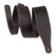 M17BAS-DBR Tracolla in pelle morbida Dark Brown 2 1/2"