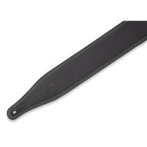 M17BDS-BLK Tracolla in pelle con doppia cucitura Black 2 1/2"