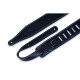 M17SS-BLK Tracolla in pelle Super Soft Black 2 1/2"