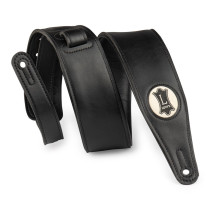 M17VGN-BLK Tracolla in ecopelle imbottita Black 2 1/2"