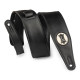 M17VGN-BLK Tracolla in ecopelle imbottita Black 2 1/2"