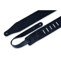 M26BL-BLK Tracolla in pelle con retro in pelleBlack 2 1/2"