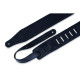 M26BL-BLK Tracolla in pelle con retro in pelleBlack 2 1/2"