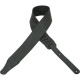 M26BL-BLK Tracolla in pelle con retro in pelleBlack 2 1/2"