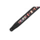 M26CAL-002 Tracolla in pelle Calaca Eyes Design Black 2 1/2"