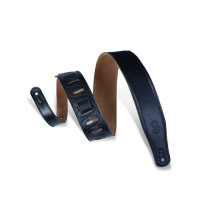 M26GF-BLK Tracolla in pelle imbottita Black 2 1/2"