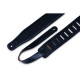 M26GF-XL-BLK Tracolla XL in pelle imbottita Black 2 1/2"