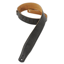 M26GF-XL-BLK Tracolla XL in pelle imbottita Black 2 1/2"