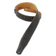 M26GF-XL-BLK Tracolla XL in pelle imbottita Black 2 1/2"