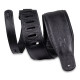 M26GP-BLK-BLK Tracolla in pelle Black con retro Black 3 1/4"