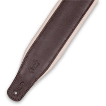 M26GP-DBR-CRM Tracolla in pelle Dark Brown con retro Cream 3 1/4"