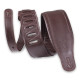 M26GP-DBR-DBR Tracolla in pelle Dark Brown con retro Dark Brown 3 1/4"