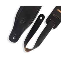 M26PD-BLK Tracolla in pelle pieno fiore imbottita Black 3"