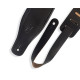 M26PD-BLK Tracolla in pelle pieno fiore imbottita Black 3"