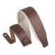 M26PD-BRN_CRM Tracolla in pelle pieno fiore imbottita Brown con retro Cream 3"