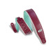 M26VCP-BRG_SEA Tracolla in vinile reversibile Burgundy e Seafom 2 3/4"