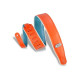 M26VCP-ORG_TEL Tracolla in vinile reversibile Orange e Teal 2 3/4"