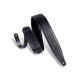 M317FG-BLK Tracolla in pelle con rilievo fiorentino Black 2 1/2"