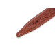 M317FG-TAN Tracolla in pelle con rilievo fiorentino Tan 2 1/2"