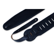 M4GF-BLK Tracolla in pelle con retro in pelle scamosciata Black 3 1/2"