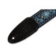 M8HT-04 Tracolla in tessuto Floral Blue and Yellow 2"