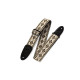 M8HT-07 Tracolla in tessuto Diamond Gold and White 2"
