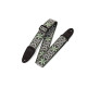 M8HT-11 Tracolla in tessuto Floral Green and White 2"