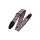 M8HT-12 Tracolla in tessuto Floral Red and White 2"