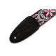 M8HT-12 Tracolla in tessuto Floral Red and White 2"