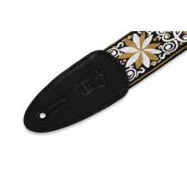 M8HT-13 Tracolla in tessuto Floral Yellow and White 2"