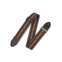 M8HTV-20 Tracolla in jacquard Orange & Brown 2"