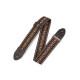 M8HTV-20 Tracolla in jacquard Orange & Brown 2"