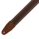 MC2CG-BRN-DBR Tracolla in cotone Brown con strip in pelle Dark Brown 2"