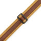 MC2CG-TAN-TAN Tracolla in cotone Tan con strip in pelle Tan 2"