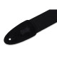 MC8-BLK Tracolla in cotone con terminali in pelle scamosciata Black 2"