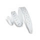 MG26DS-WHT_ABK Tracolla in pelle Tufted White 2 1/2"