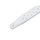 MG26DS-WHT_ABK Tracolla in pelle Tufted White 2 1/2"