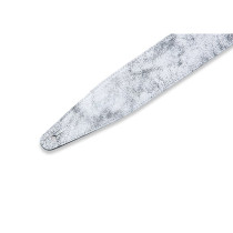 MG317BOG-WHT Tracolla in pelle Distressed White 2 1/2"