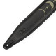 MG317MP-BLK-GRN Tracolla in pelle Green Moon Phases Black 2 1/2"